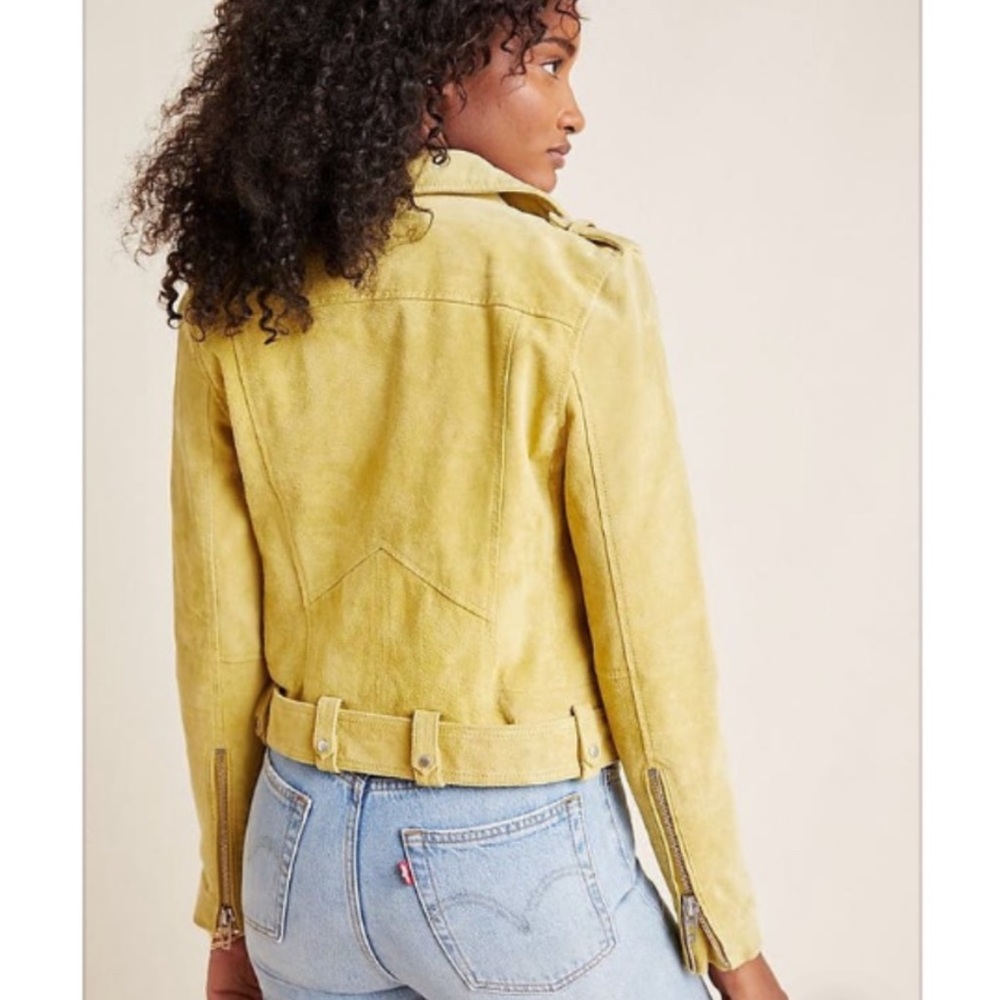 Blank NYE suede jacket in yellow